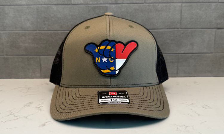 PVC North Carolina Flag Hang Loose Cap - R112