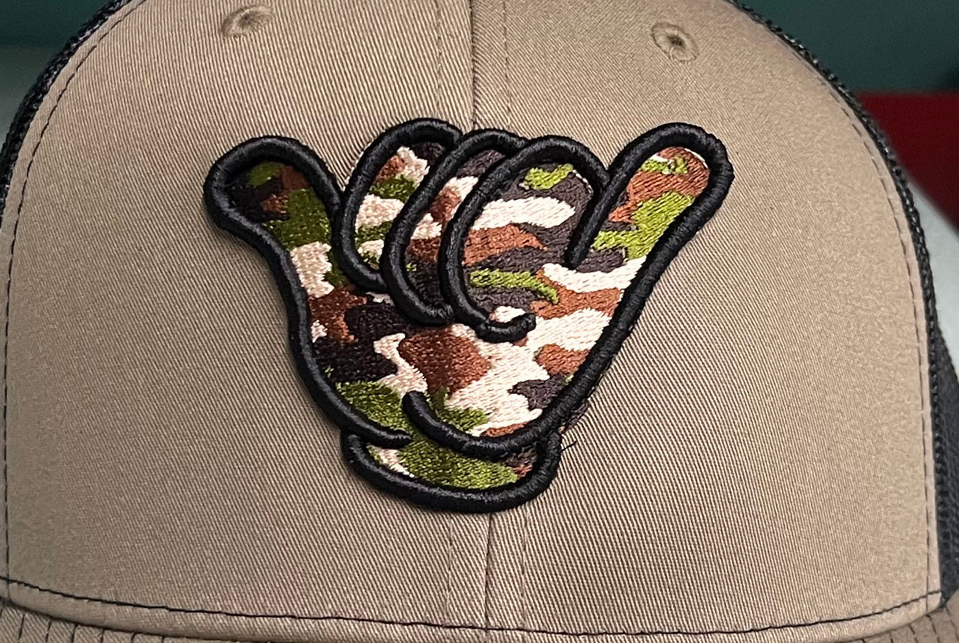 Army Camo Hang Loose Cap - R112 Loden/Black Snapback
