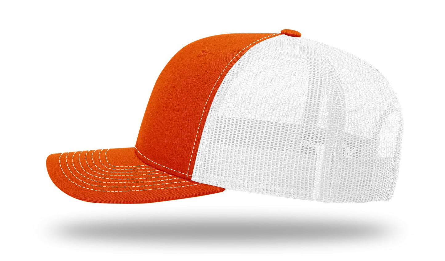 Miami Hurricanes Hang Loose Hat - Richardson 112 Snapback Orange/White