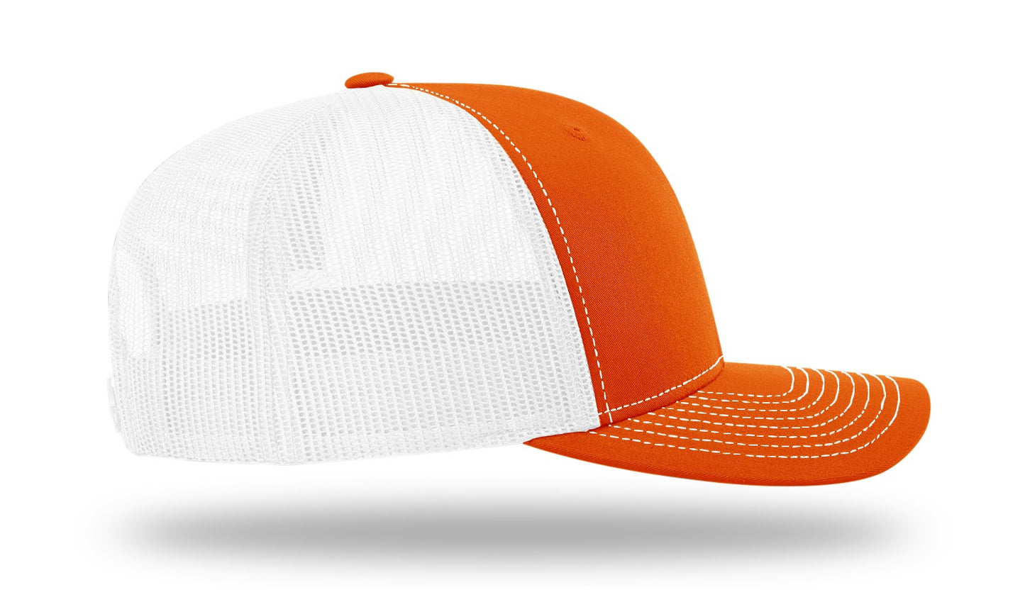 Miami Hurricanes Hang Loose Hat - Richardson 112 Snapback Orange/White