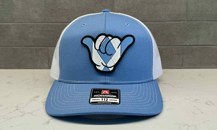 UNC Tarheels Hang Loose Hat - Richardson 112 Snapback Carolina Blue/White