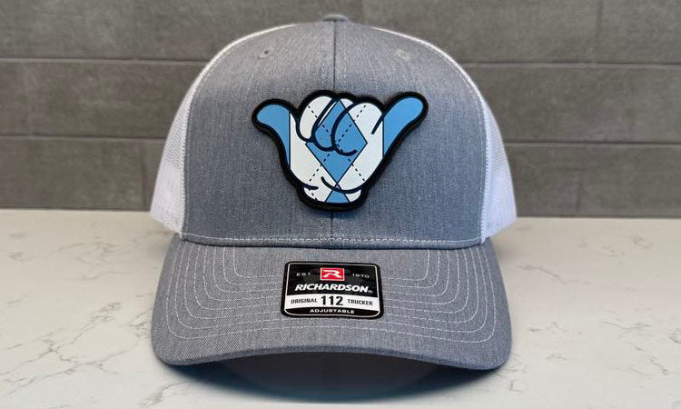 UNC Tarheels Hang Loose Hat - Richardson 112 Snapback Heather Gray White
