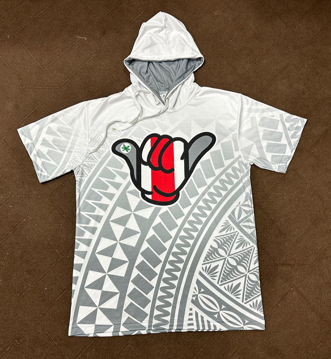 Ohio State Buckeyes Hang Loose Short Sleeve Hoodie Tribal Pattern