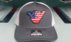 USA Flag Hang Loose Cap - Richardson 112 Snapback Charcoal/White