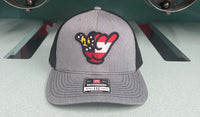 Georgia Flag Hang Loose Cap - R112 Gray/Black Snapback