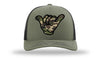 Army Camo Hang Loose Cap - R112 Loden/Black Snapback