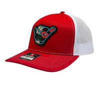 Angry Pineapple Hang Loose Hat - Richardson 112 Snapback Red/White