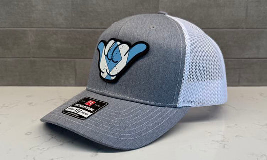 UNC Tarheels Hang Loose Hat - Richardson 112 Snapback Heather Gray White